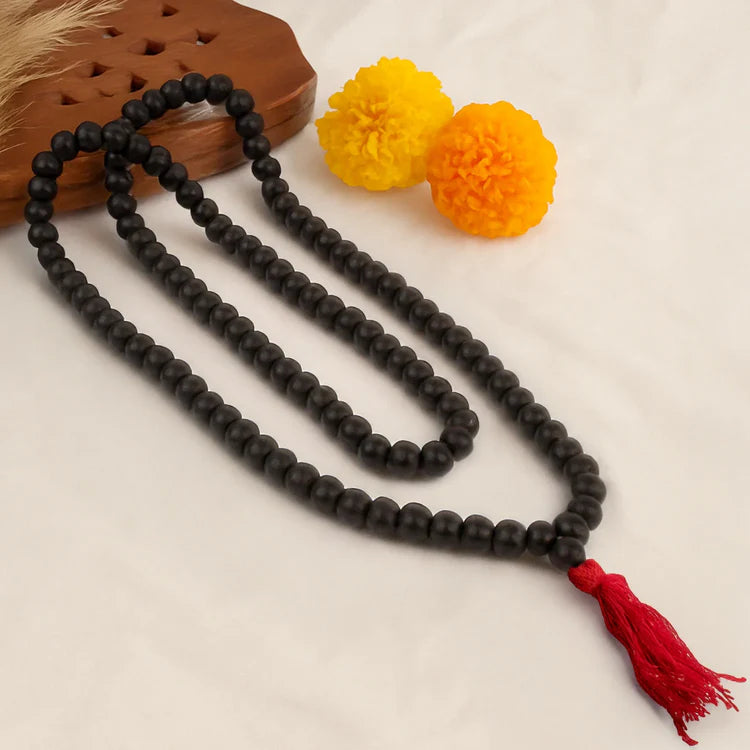 Karungali Malai 8mm – 108+1 Authentic Ebony Wood Beads