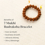 Divya Rudraksha Karungali Mala with Free 7 Mukhi Rudraksha Bracelet