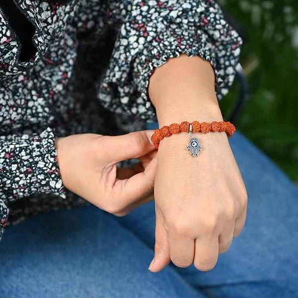 Spiritual Eye Bohemian Rudraksha Beads Bracelet
