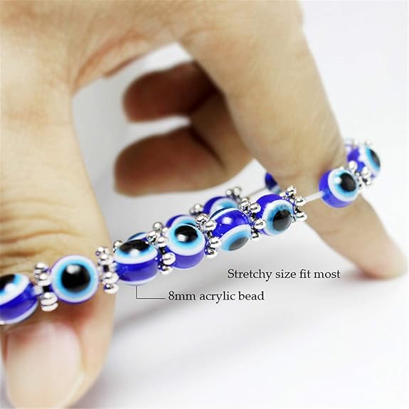 Turkish Blue Beads Evil Eye Bracelet