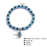 Turkish Blue Beads Evil Eye Bracelet