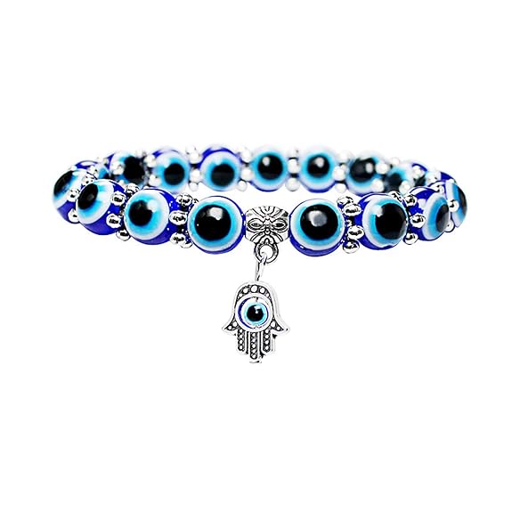 Turkish Blue Beads Evil Eye Bracelet