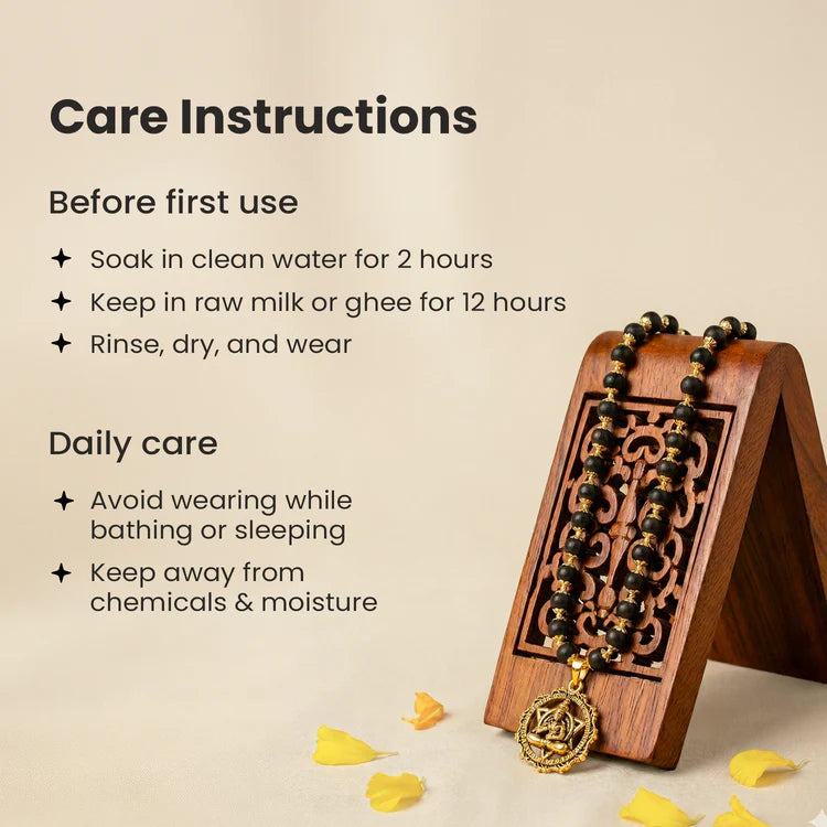 Power & Protection Combo | Karungali Mala with Hanuman Kavach & Gold Plated Vel Kada