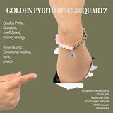 Pyrite & Rose Quartz Bracelet