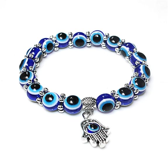 Turkish Blue Beads Evil Eye Bracelet