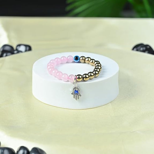 Pyrite & Rose Quartz Bracelet