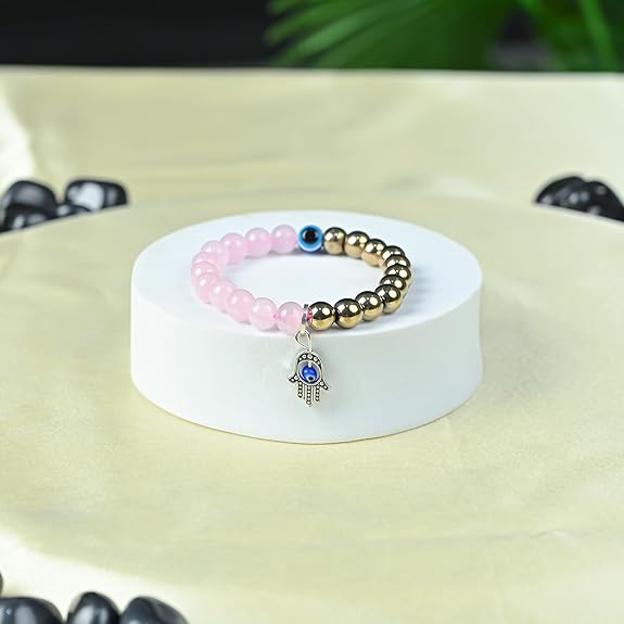 Pyrite & Rose Quartz Bracelet
