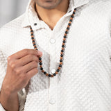 Divya Raksha Rudraksha & Karungali Mala 8mm - 108+1 Beads