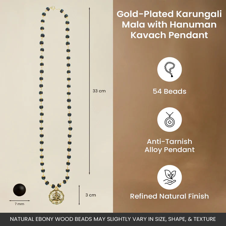 Karungali Murugan Vel Mala - 54 Beads