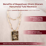 Govt Certified Bageshwar Dham Sitaram Hanumanji Tulsi Necklace