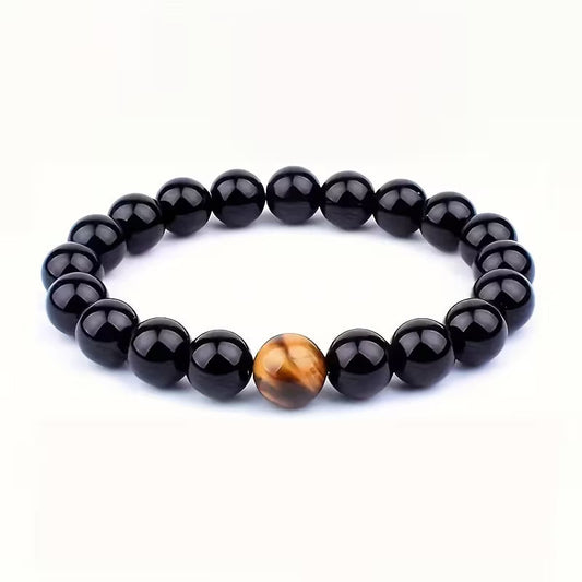 Tiger'S Eye Beads Bracelet