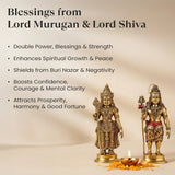 Divya Raksha Rudraksha & Karungali Mala with Silver Capping