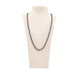Karungali Malai Silver Cap Necklace
