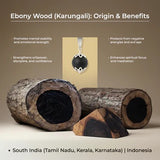 Karungali Malai Silver Cap Necklace