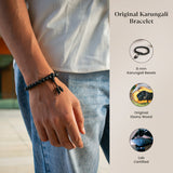 Silver Capped Karungali Malai – with Free Karungali Bracelet