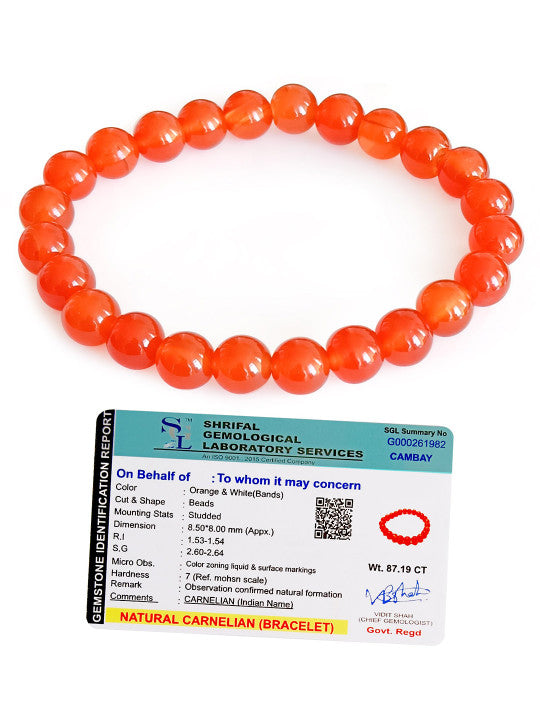 Orange Bracelet for Boosting Self-esteem