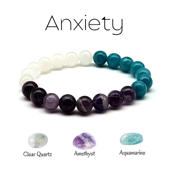 Unisex Anxiety Crystal Healing Bracelet