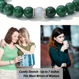 Unique Jade Bracelet Women Crystal Moonstone Bracelet Valentines Christmas