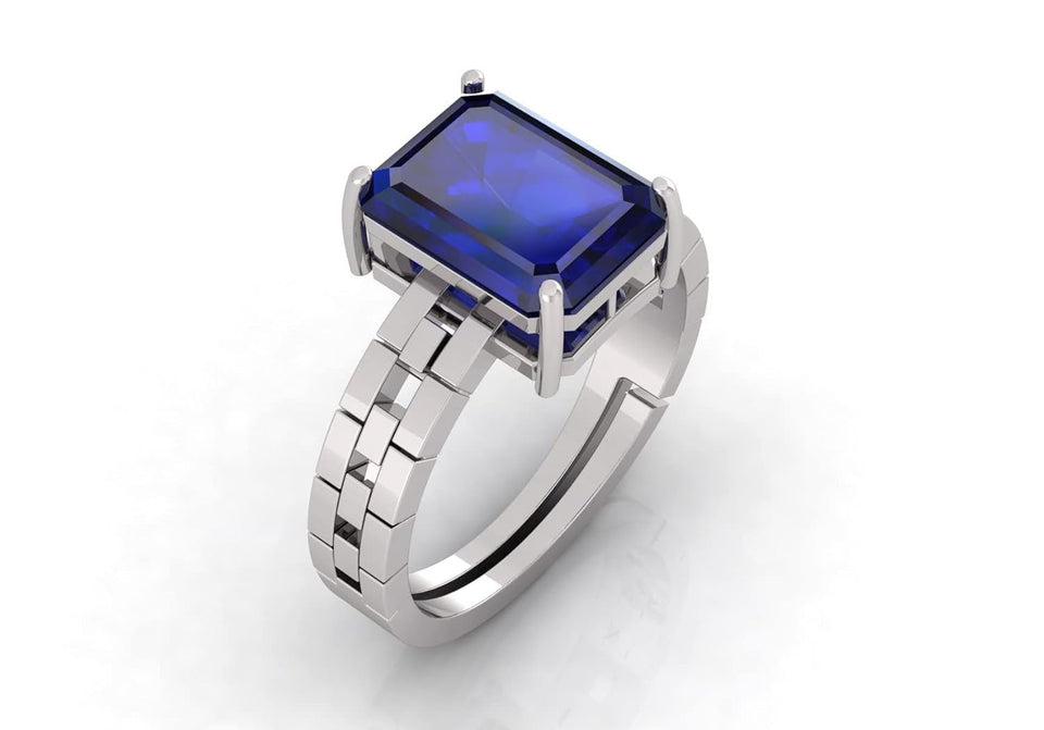 Blue Sapphire Neelam Gemstone Ring